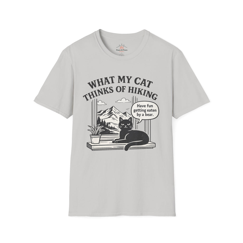 What my Cat thinks of Hiking T-Shirt