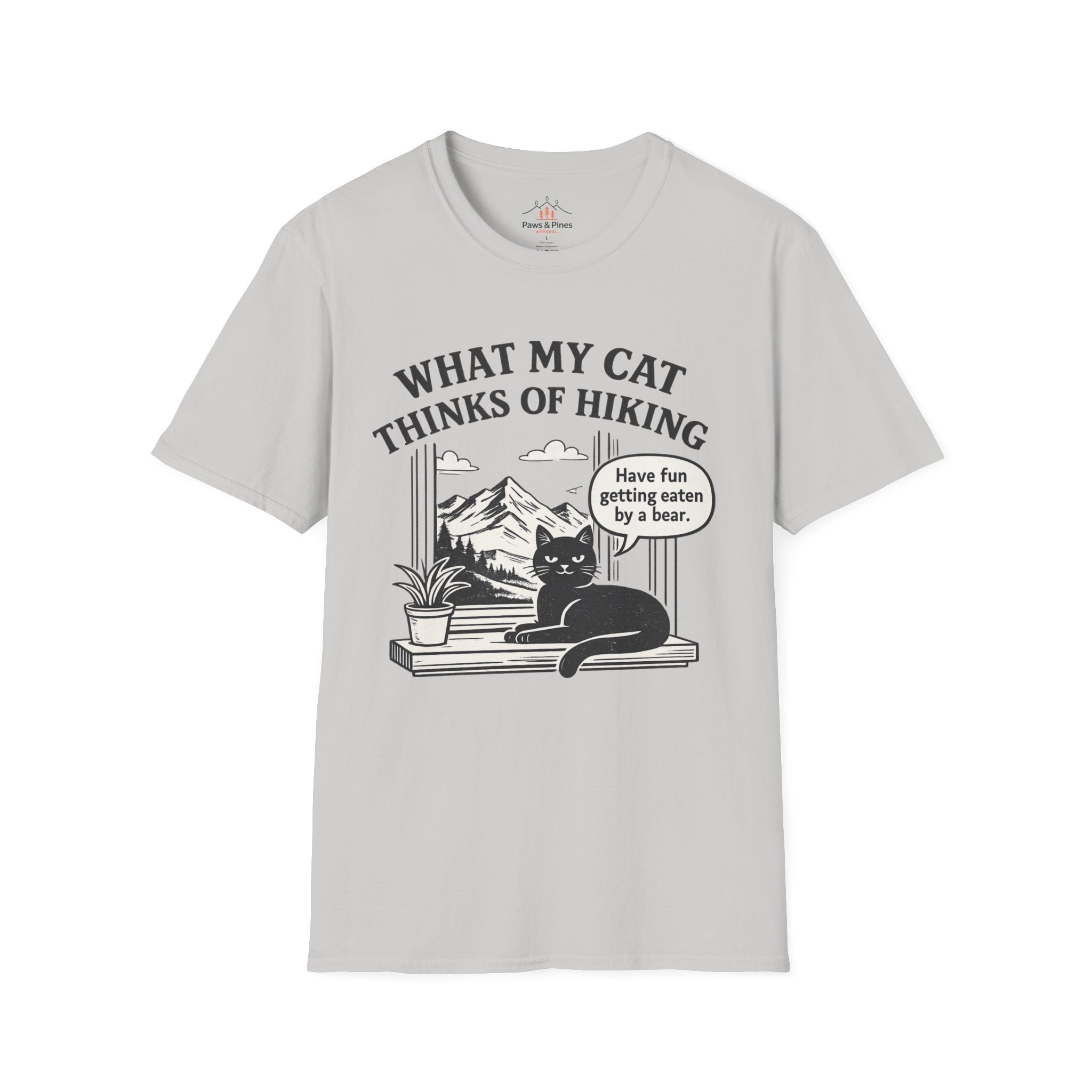 What my Cat thinks of Hiking T-Shirt