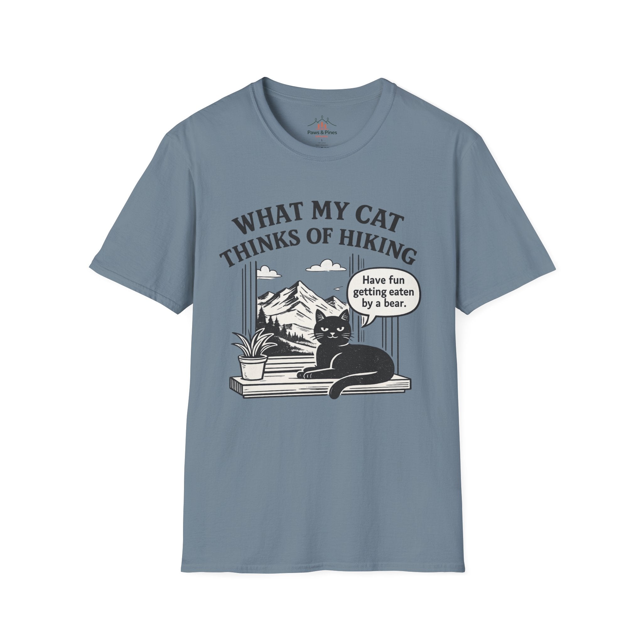 What my Cat thinks of Hiking T-Shirt