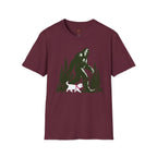 Bigfoot walking white cat T-Shirt