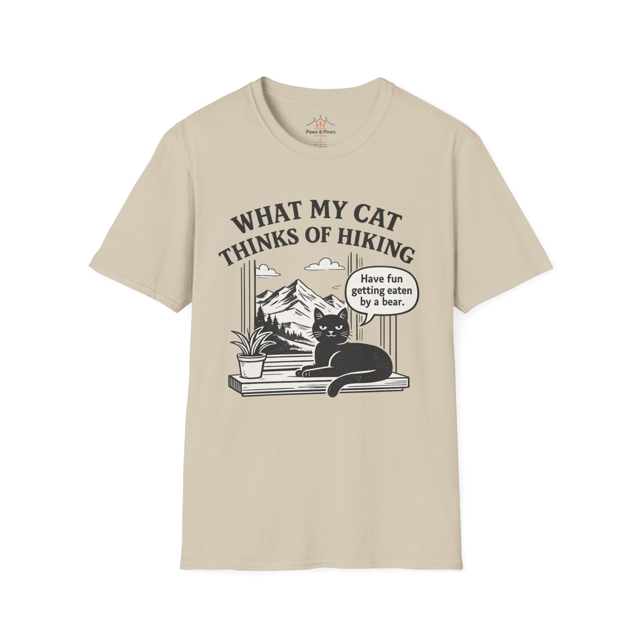What my Cat thinks of Hiking T-Shirt