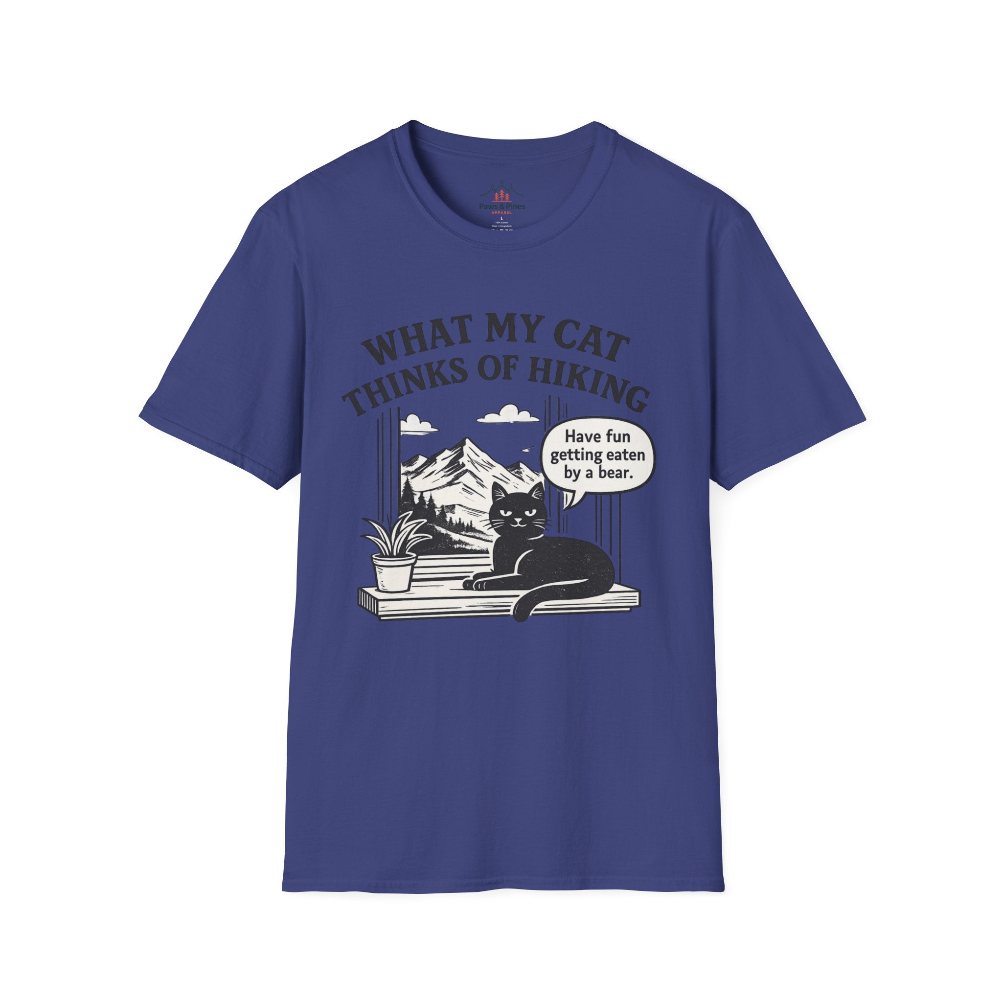 What my Cat thinks of Hiking T-Shirt