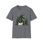 Bigfoot walking white cat T-Shirt