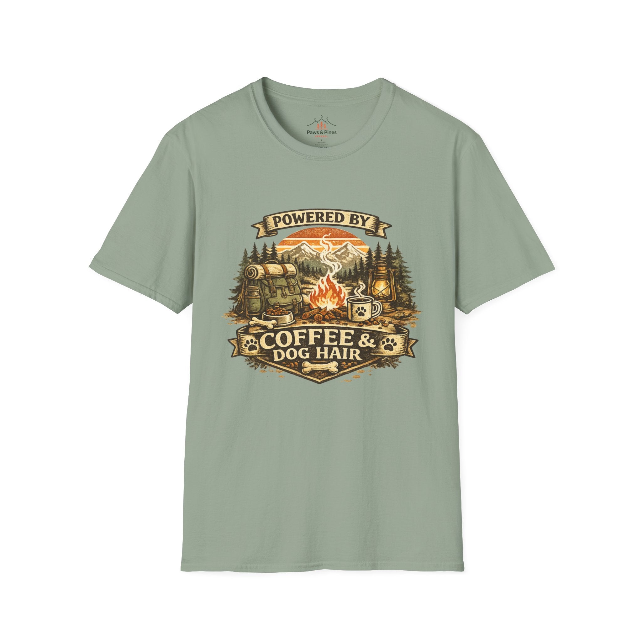 Powered by Coffee & Dog Hair T-Shirt