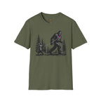 Cat Walking Bigfoot T-Shirt