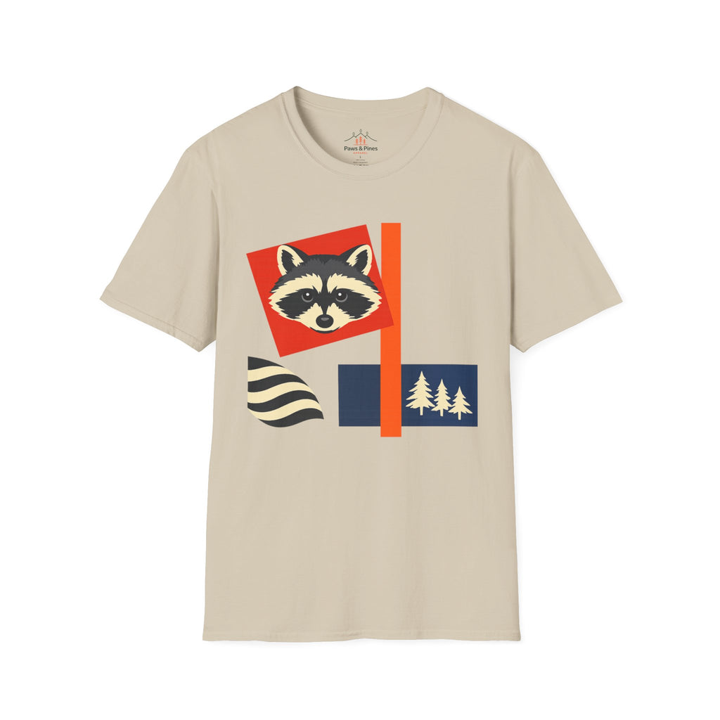 Suprematism Raccoon T-Shirt