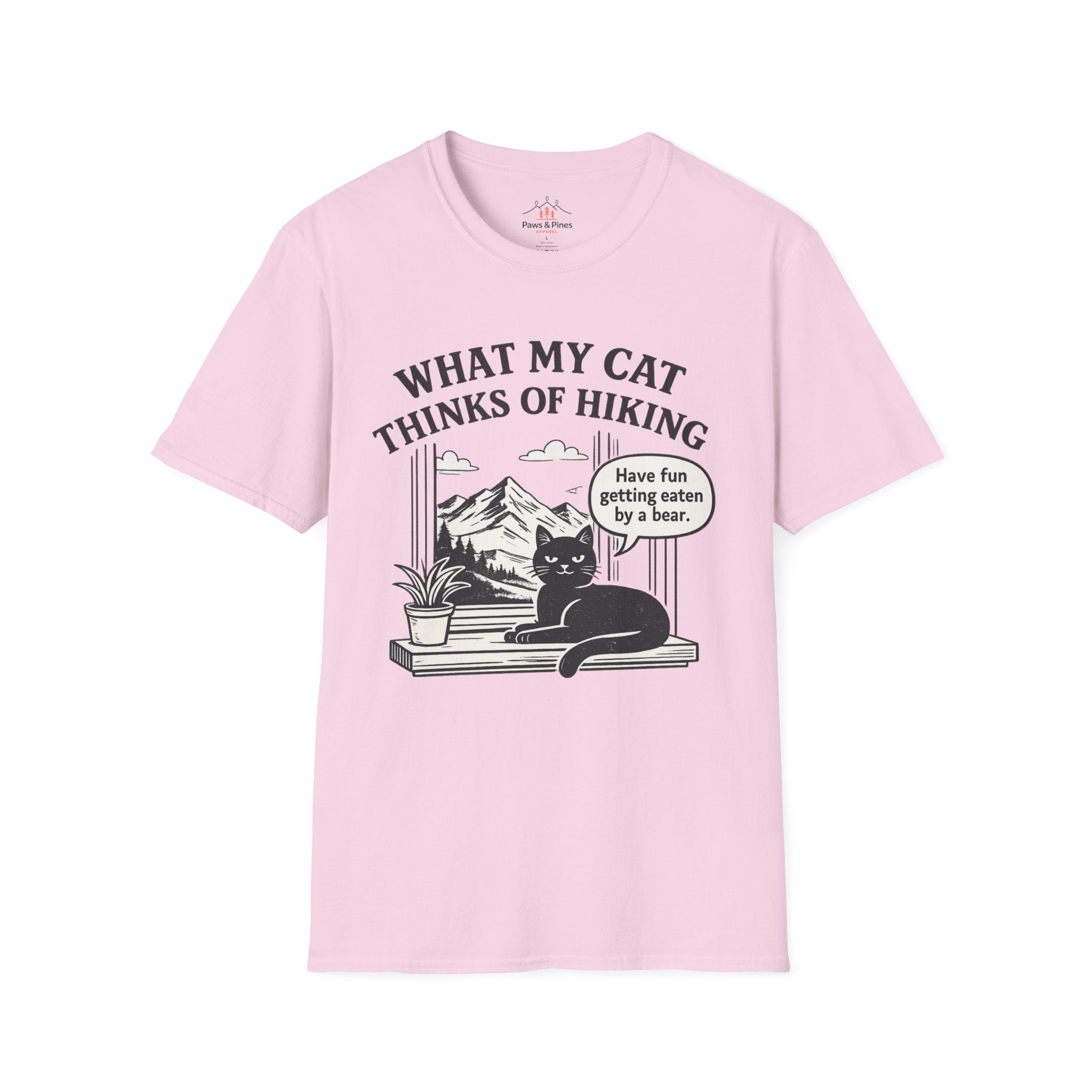 What my Cat thinks of Hiking T-Shirt