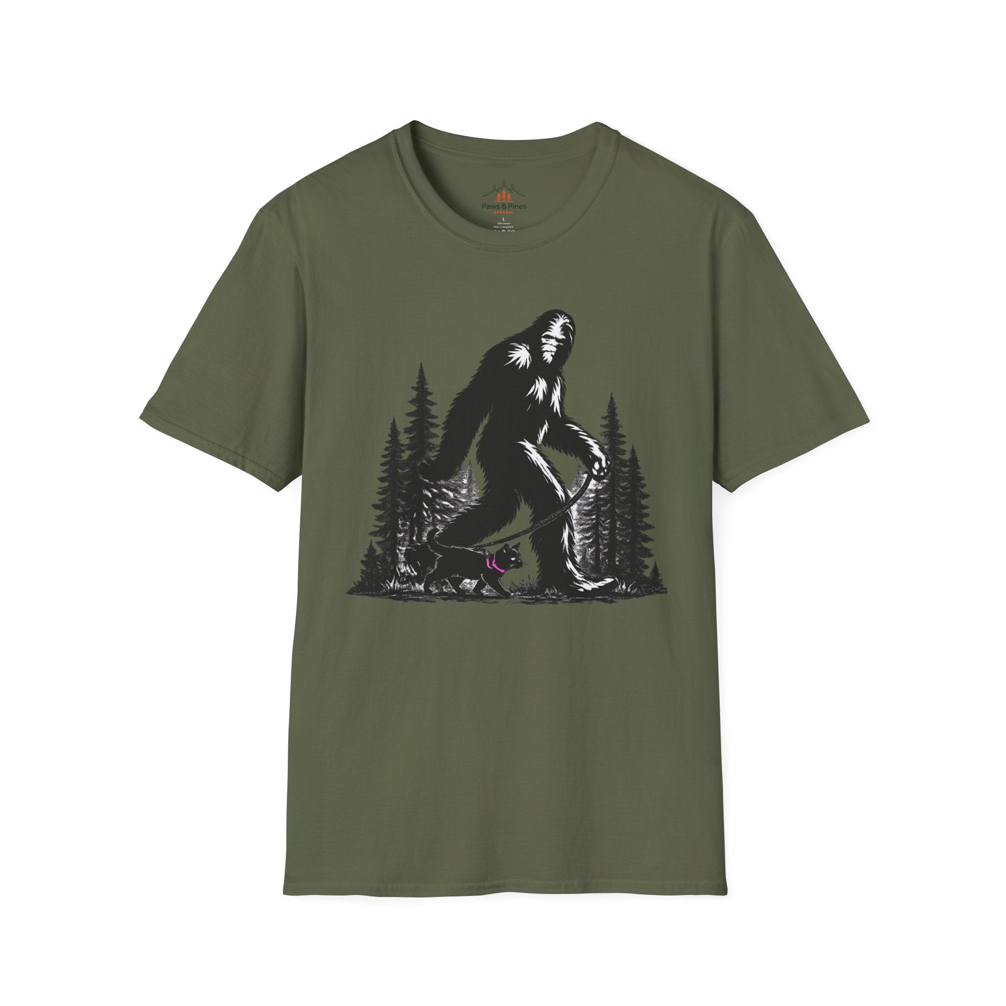 Bigfoot Walking cat T-Shirt