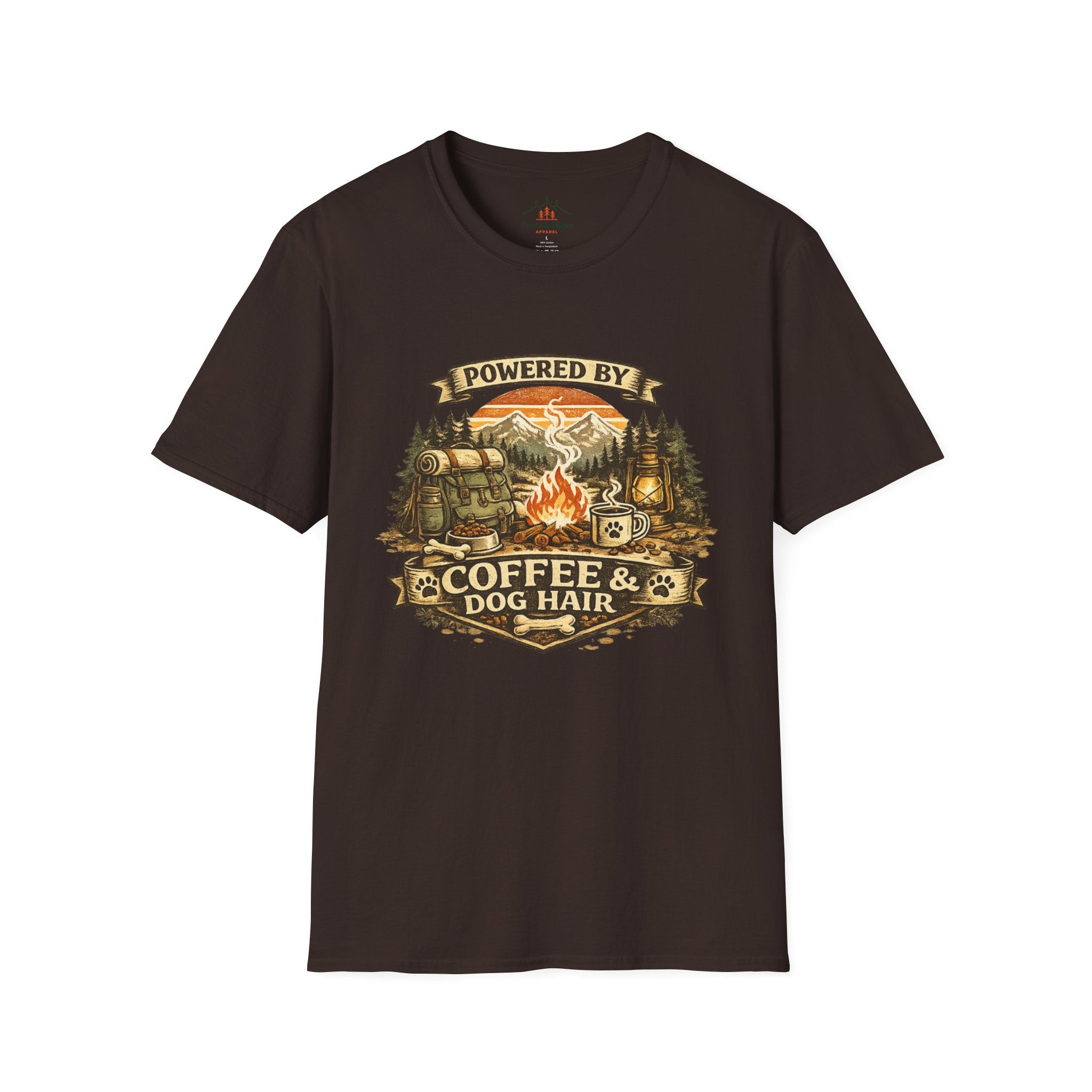 Powered by Coffee & Dog Hair T-Shirt