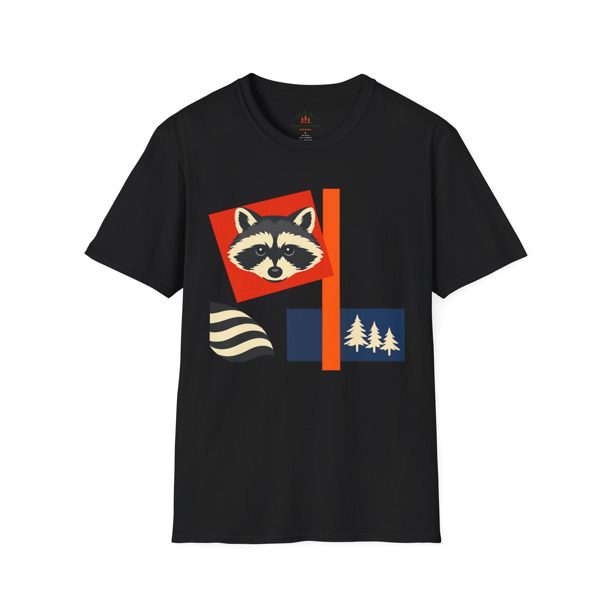 Suprematism Raccoon T-Shirt