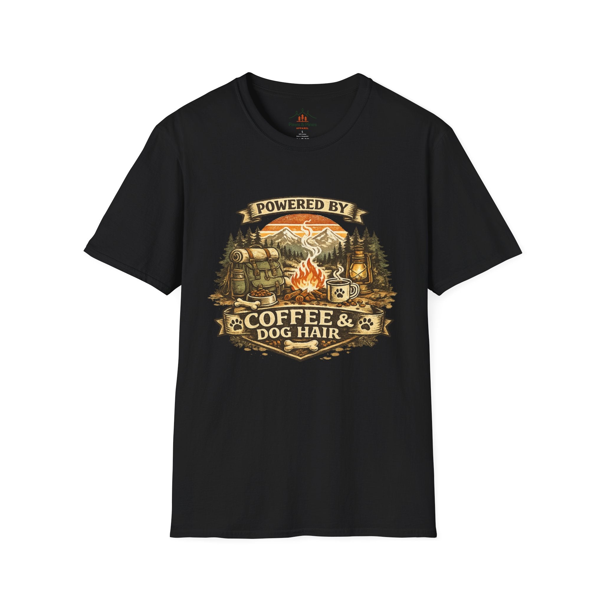 Powered by Coffee & Dog Hair T-Shirt