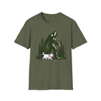 Bigfoot walking white cat T-Shirt