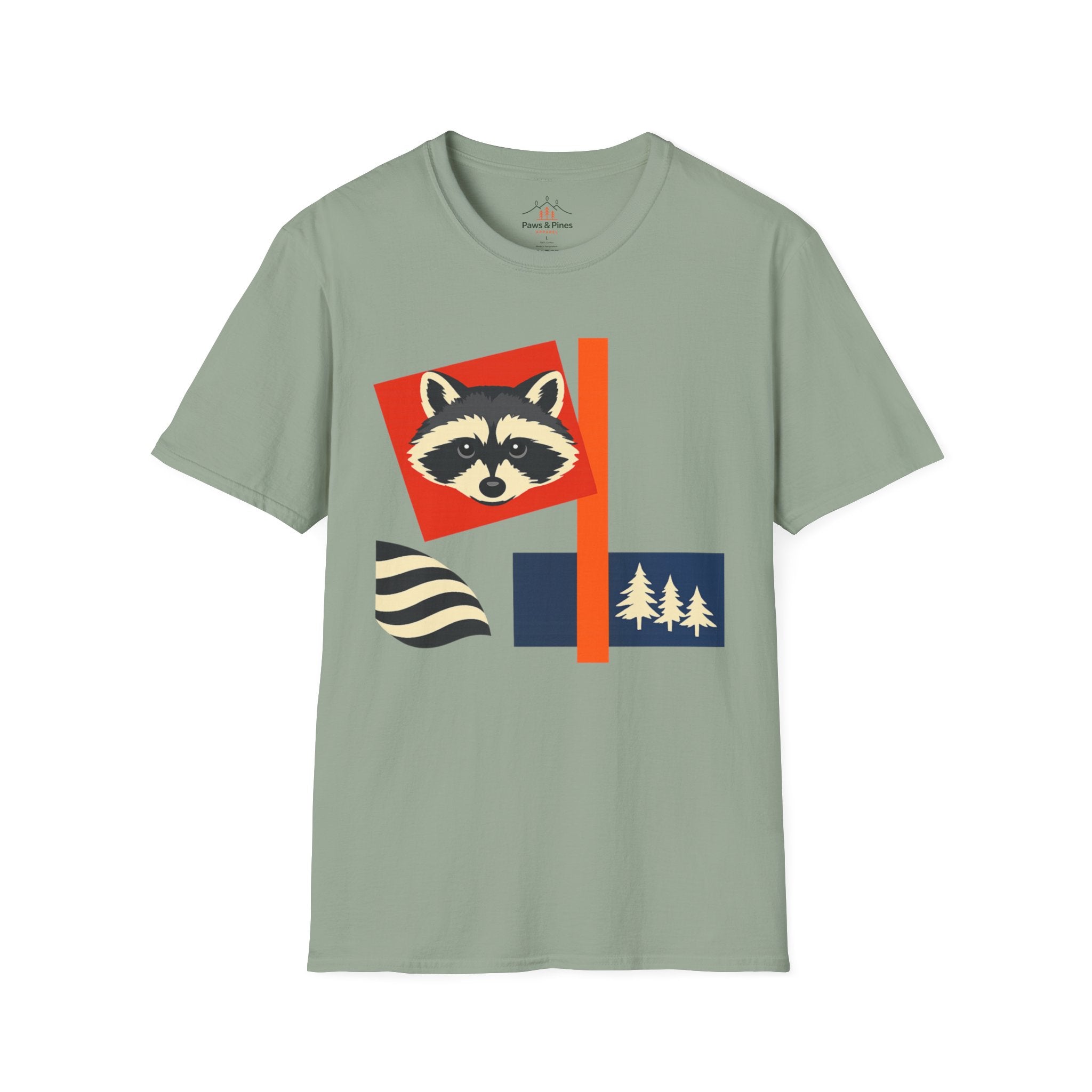 Suprematism Raccoon T-Shirt