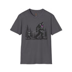 Cat Walking Bigfoot T-Shirt
