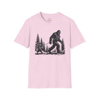 Cat Walking Bigfoot T-Shirt