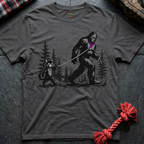 Cat Walks Bigfoot T-Shirt