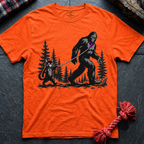 Cat Walks Bigfoot T-Shirt