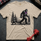 Cat Walks Bigfoot T-Shirt